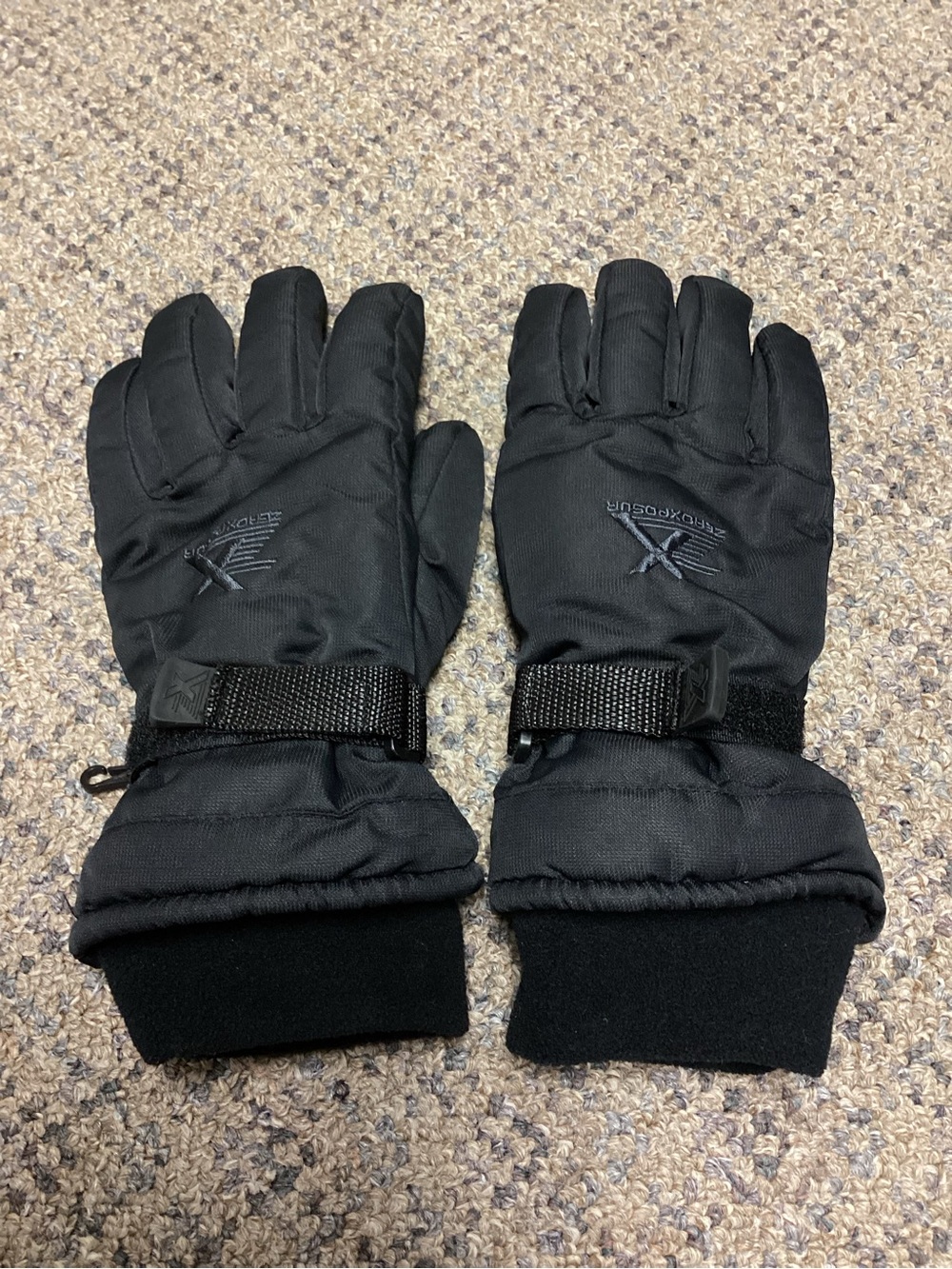 ZeroXposur Black Thinsulate Kids Winter Gloves Size Youth L/XL NWOT